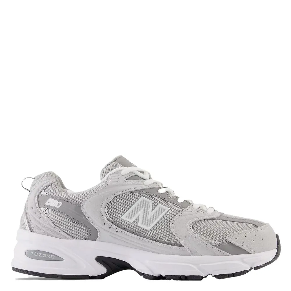Canvas New Balance 530 in Raincloud with Shadow Grey and Silver Metallic Hiking Essential Lace Up
