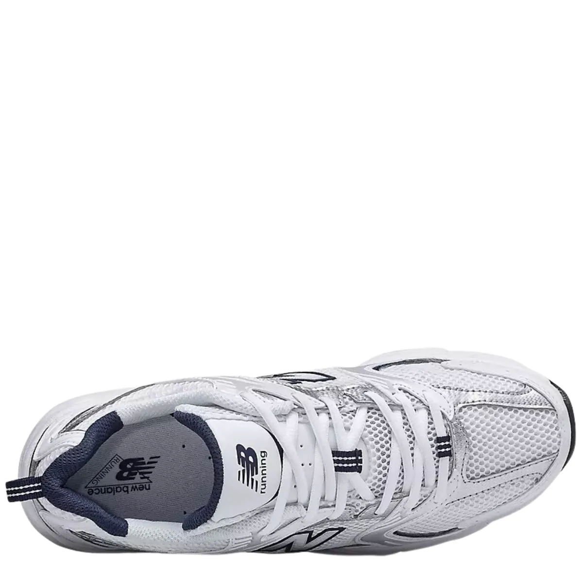 Waterproof Stylish Explorer Air Flow New Balance 530 in White with Natural Indigo Flexible Tread