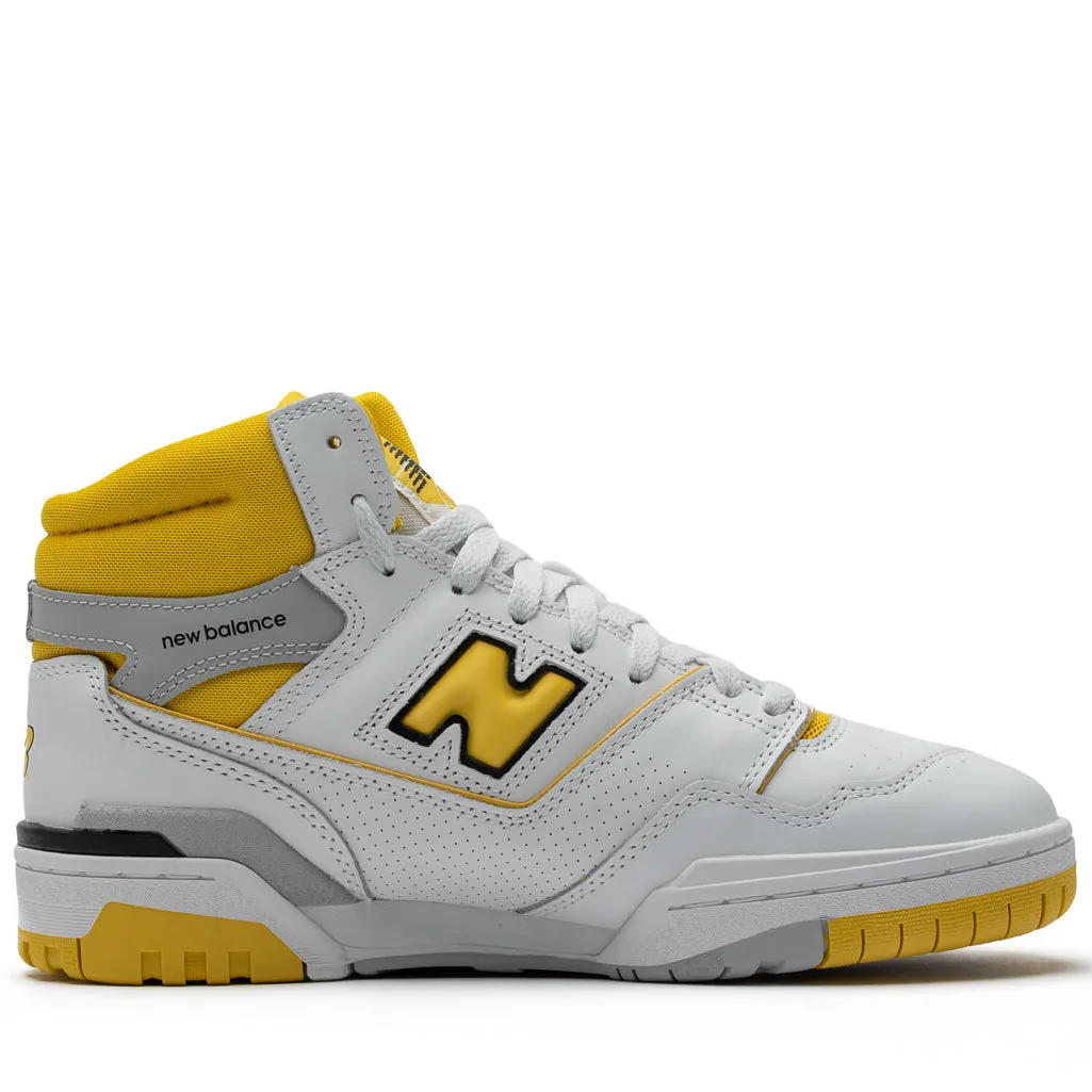 Lightweight Performance New Balance 650R - White/Yellow