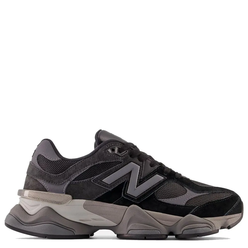 New Balance 9060 in Black with Castlerock and Rain Cloud Sandal Look On-the-Go Fit Chic Vacation Sandals