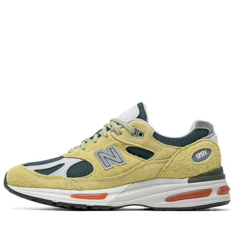 New Balance Made In UK 991v2 'Grape Sorbet' - Beechnut/Trekking Green Comfortable ankle