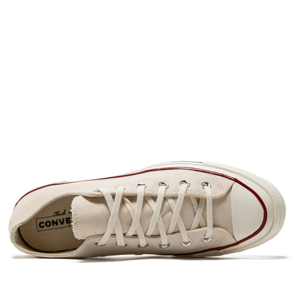 Converse Chuck 70 Low - Canvas Parchment/Garnet Pastel tone Winter Chill