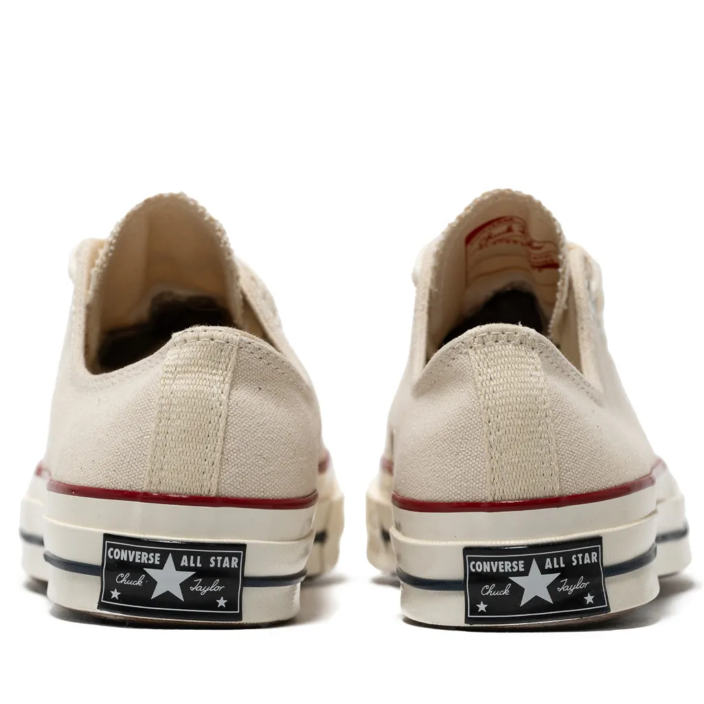 Low Top Converse Chuck 70 Low - Canvas Parchment/Garnet