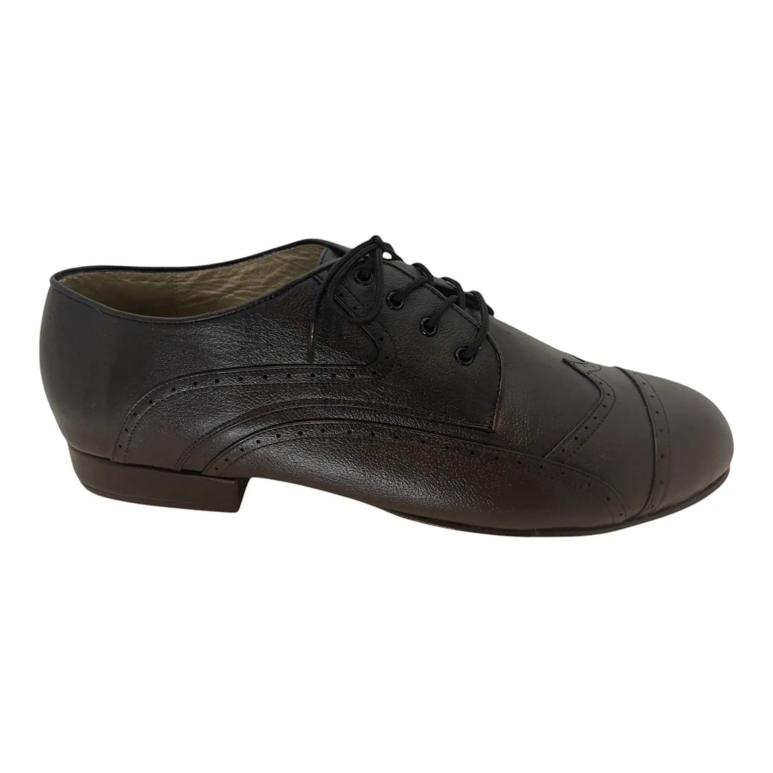 Nick -- Men's Tango Shoe -- Black Waterproof Daily Walk Italian Glam