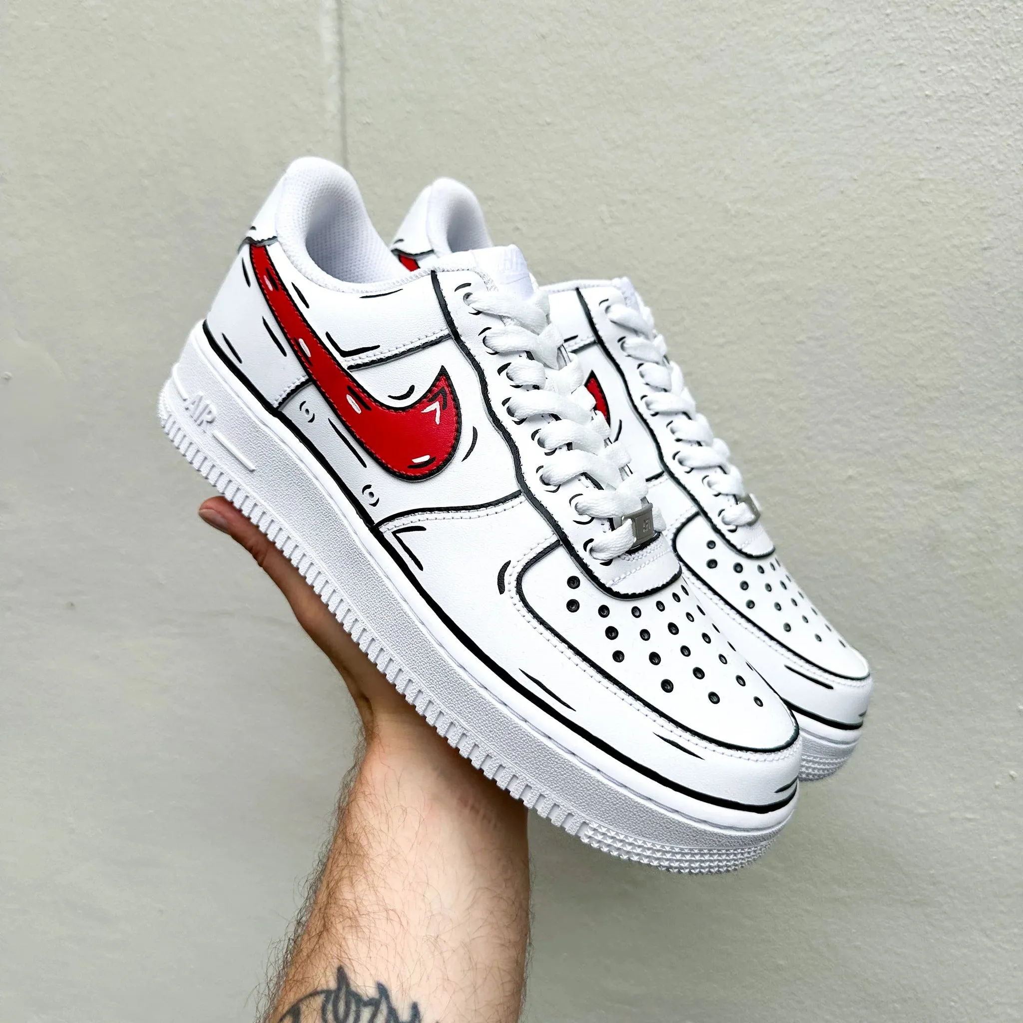 Comfort Pair Quick Nike Air Force 1 Cartoon Vibes" (Any Color)