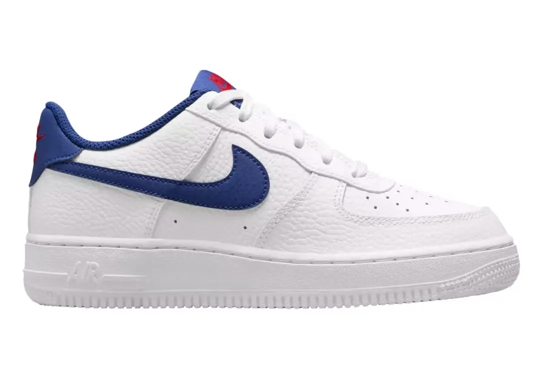 Stretch Fabric Travel Light Nike Air Force 1 LowWhite Deep Royal (GS)
