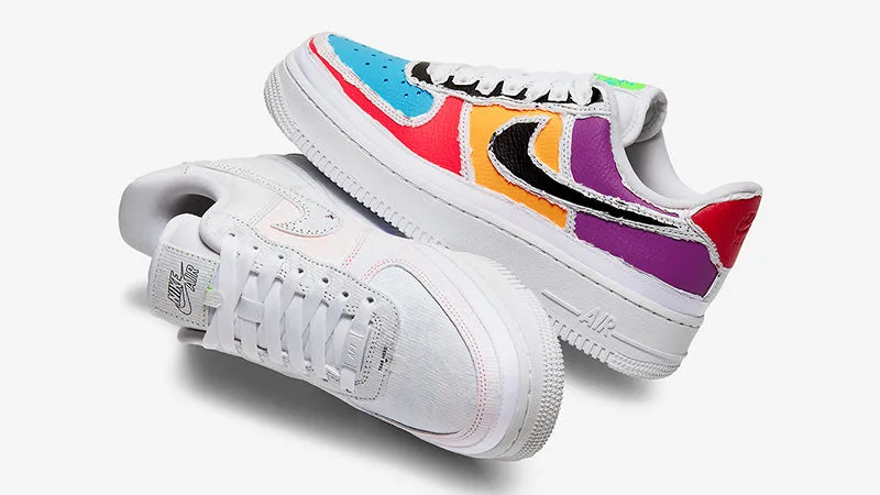 Smart Fit Nike Air Force 1 LX Tear Away White (w)