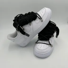 Lightweight Nike Air Force 1 Rope Laces Black??Triple Crystal Black