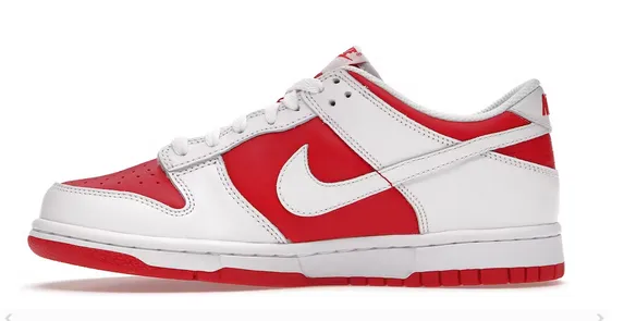 Quick Step Nike Dunk Low Championship Red (2021) (GS)