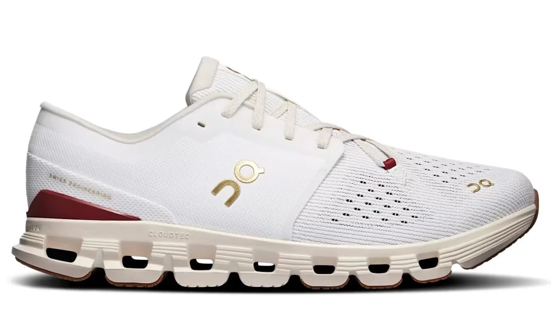 Durable outsole On Running Cloud X 4 Ivory Cream (Year Of The Snake)