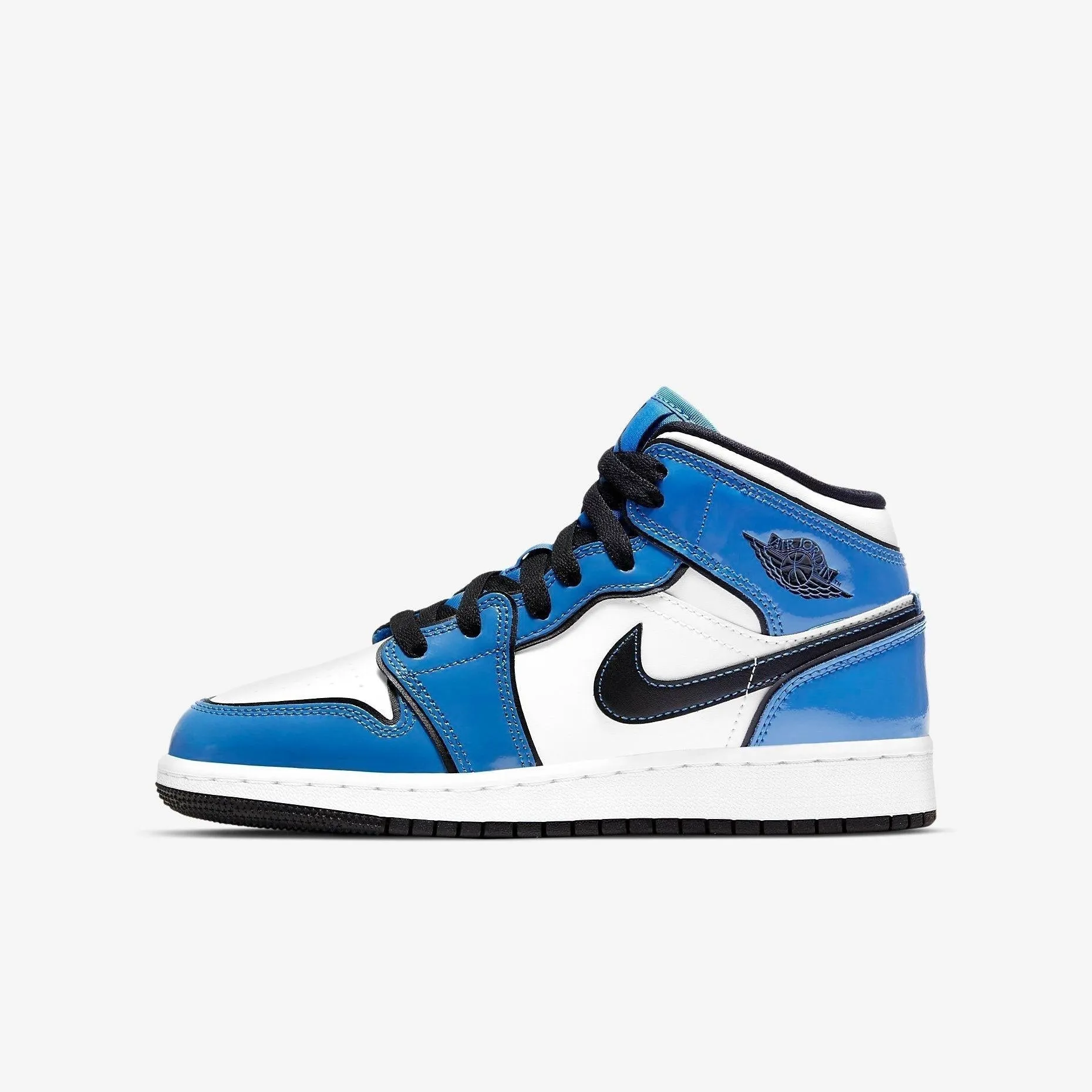 Dual Density Midsole (GS) Air Jordan 1 Mid SE 'Signal Blue' (2021) BQ6931-402
