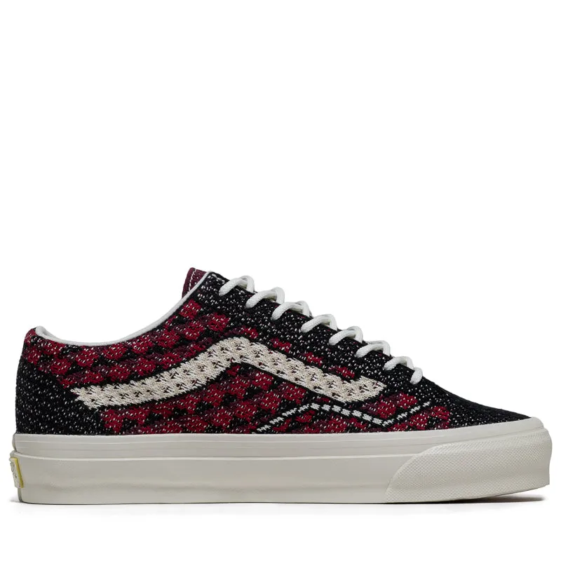 Vans LX Old Skool 36 EK - Geo Check Bordeaux Red Fast Run