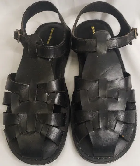Radik -- Boy's T-Strap Sandal -- Black Dock Easy Ventilation holes