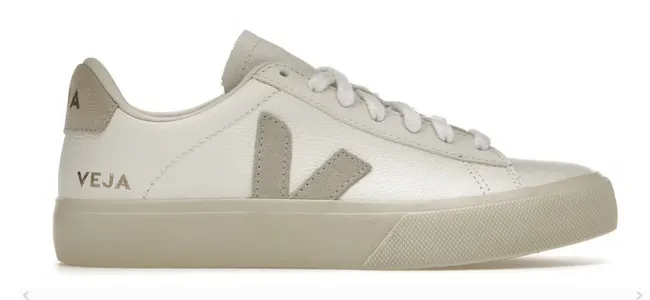 Veja Campo Low Chromefree Leather White Natural (Women's) Comfort Padding Muscle Aid