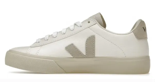 Veja Campo Low Chromefree Leather White Natural (Women's) Indoor
