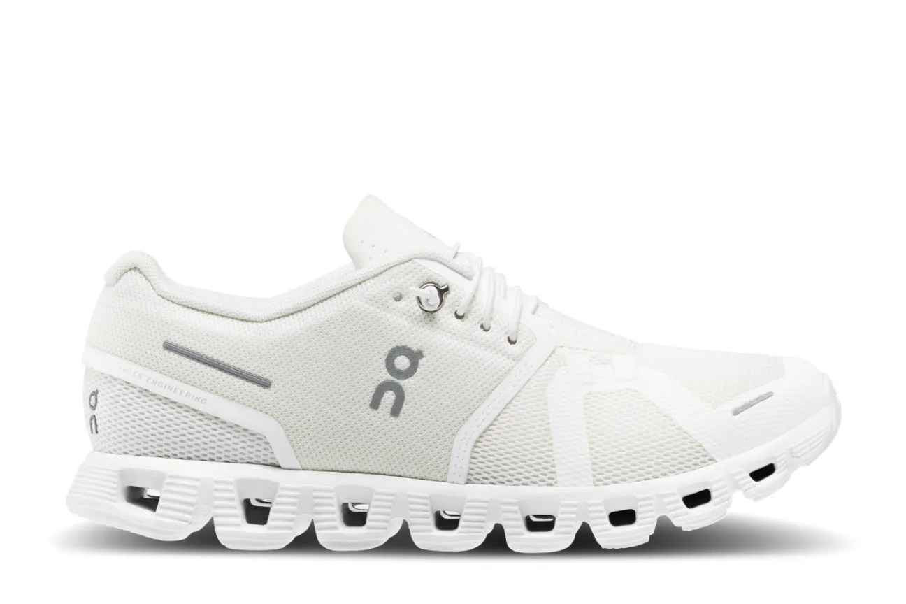 On Running Cloud 5 All White (Women's) Color Pop Light Run