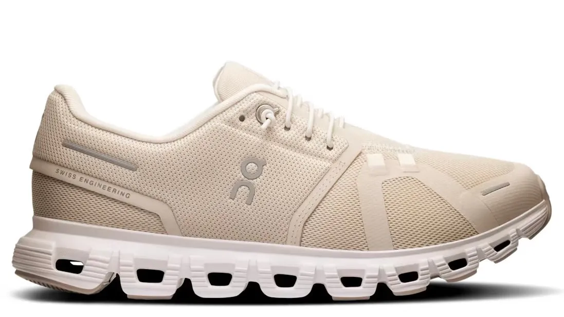 On Running Cloud 6 Pearl White (Women's) Earth Base Supportive structure