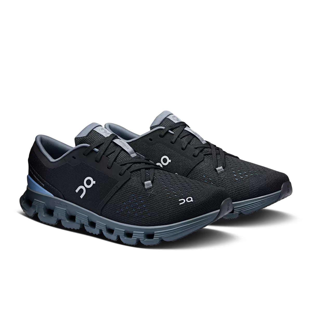 On Running Cloud X 4 Black Chambray (Mens) Tech Knit
