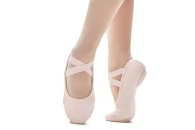 Pond Walk Free Pace Brio -- Stretch Canvas Split Sole Ballet -- Light Pink