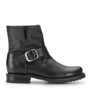 Perfect For Hiking Frye Women's Veronica Bootie in Black/Soft Full Grain Impact Guard Utility Style