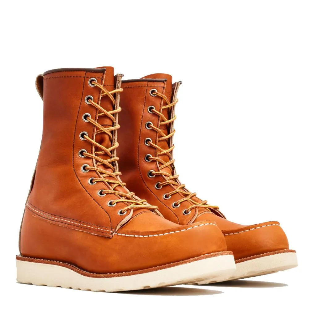 Performance Enhanced Build Red Wing Unisex Classic Moc 877 in Oro-iginal (D Width) Feather Light Windy Weather Seamless Style