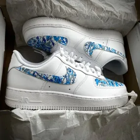 Custom Blue Rain Airforce 1 Energy Walk