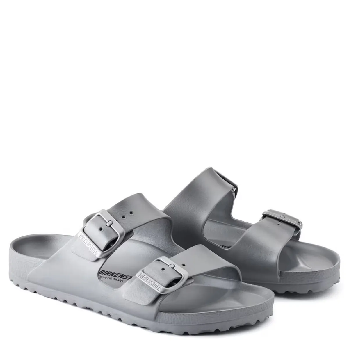 Sandal Insole walking shoes Quick Comfort Birkenstock Women's Arizona EVA in Metallic Silver