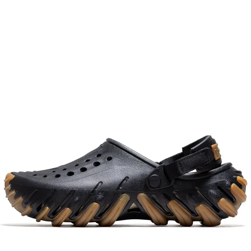 Crocs Echo Gum Ro Clog - Black All Weather Everyday Users