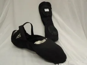 Injury Safe Slip Resistant Zenith Canvas -- Split Sole Ballet -- Black