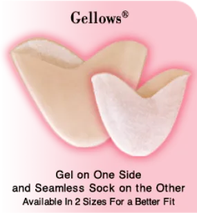 " Gellows " Gel Toe Pads -- White Dance Floor