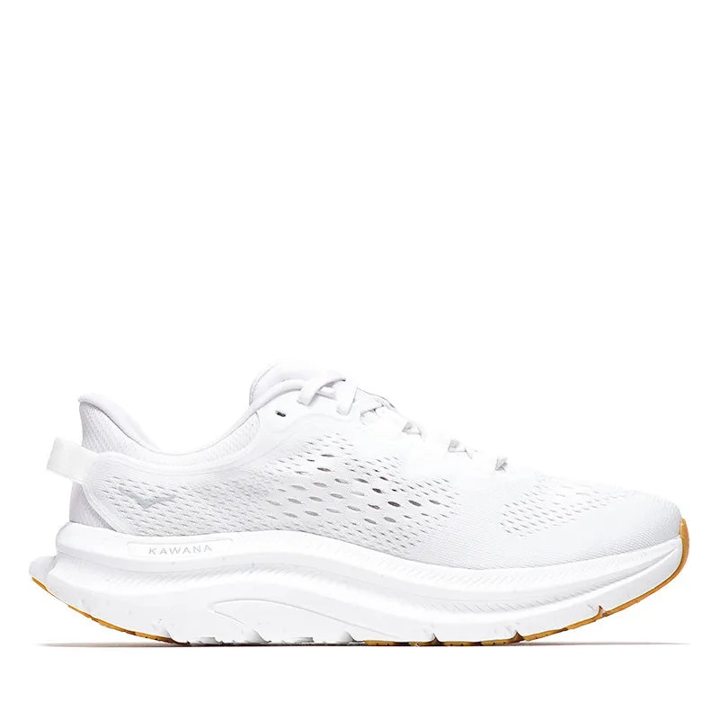 Women's Hoka Kawana 2 - White/Nimbus Cloud padded collar running shoes casual wearers