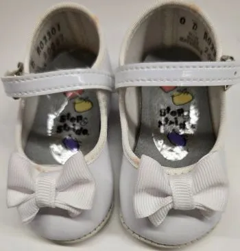 Ranee -- Infant's Mary Jane Strap Shoe -- White Patent Teen Fun