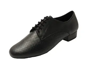 Raphael -- Men's Standard Ballroom Oxford -- Black Lake Step Core Flex