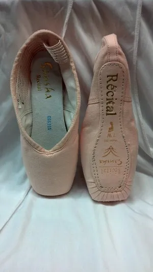 Work Ready Gel Soft Recital -- Pointe Shoe -- Pink Canvas