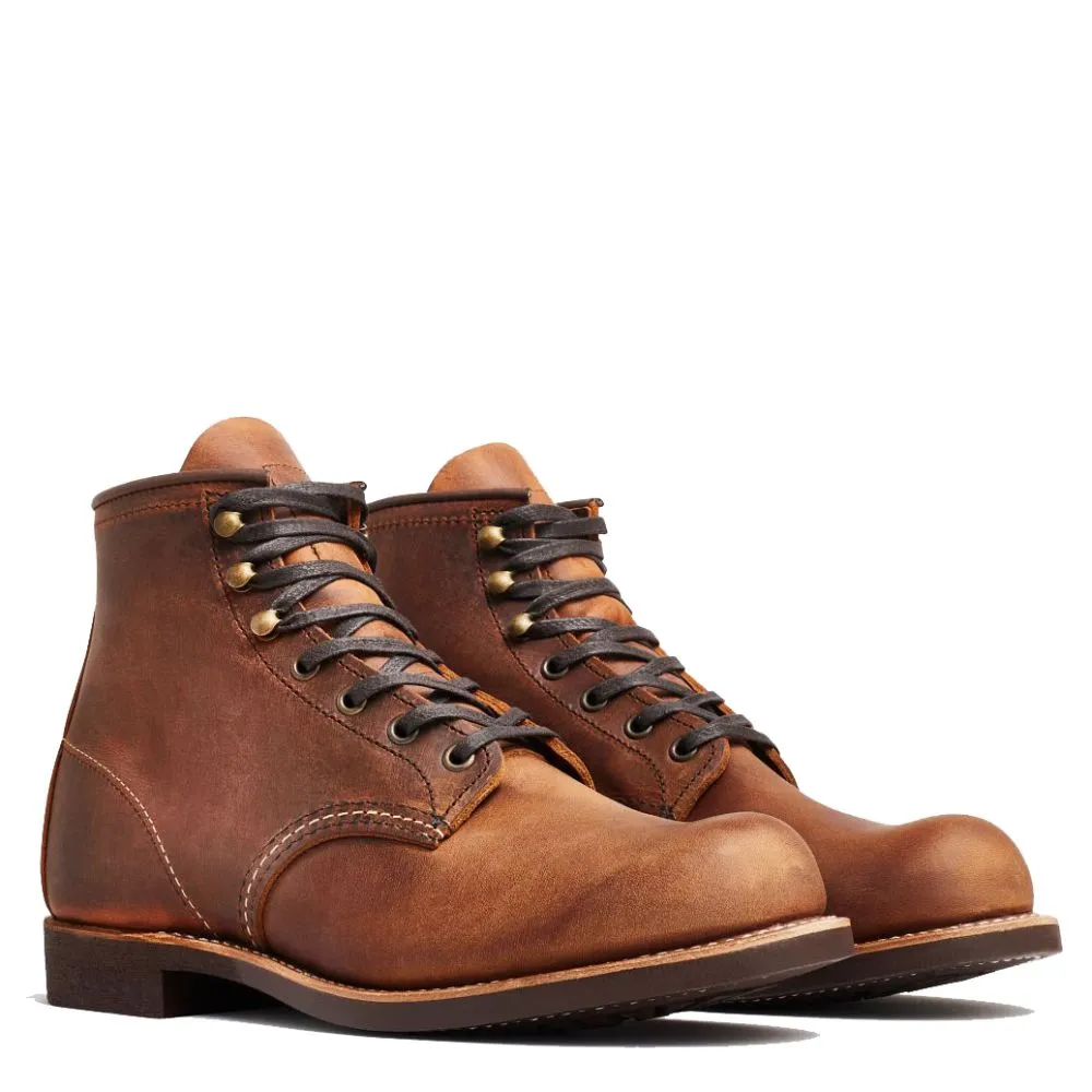 Stable Structure Red Wing Men's Blacksmith 3343 in Copper Rough & Tough (D Width) Suede Ready