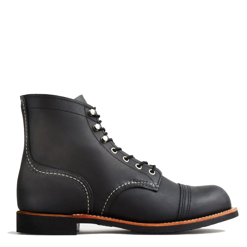 Indie Core Red Wing Men's Iron Ranger 8084 in Black Long-Lasting Comfort