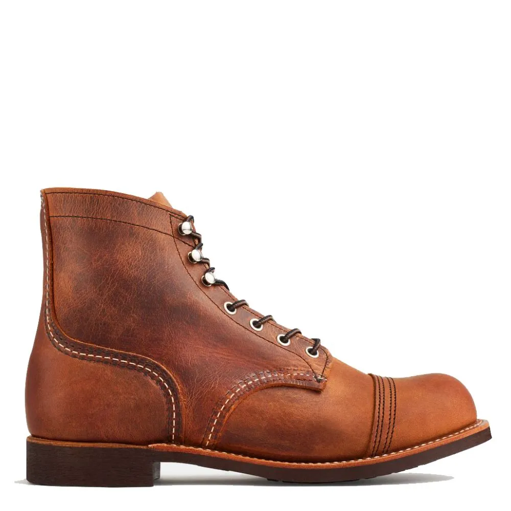 Red Wing Men's Iron Ranger 8085 in Copper Outdoor Ready Comfort Lining Windy Weather
