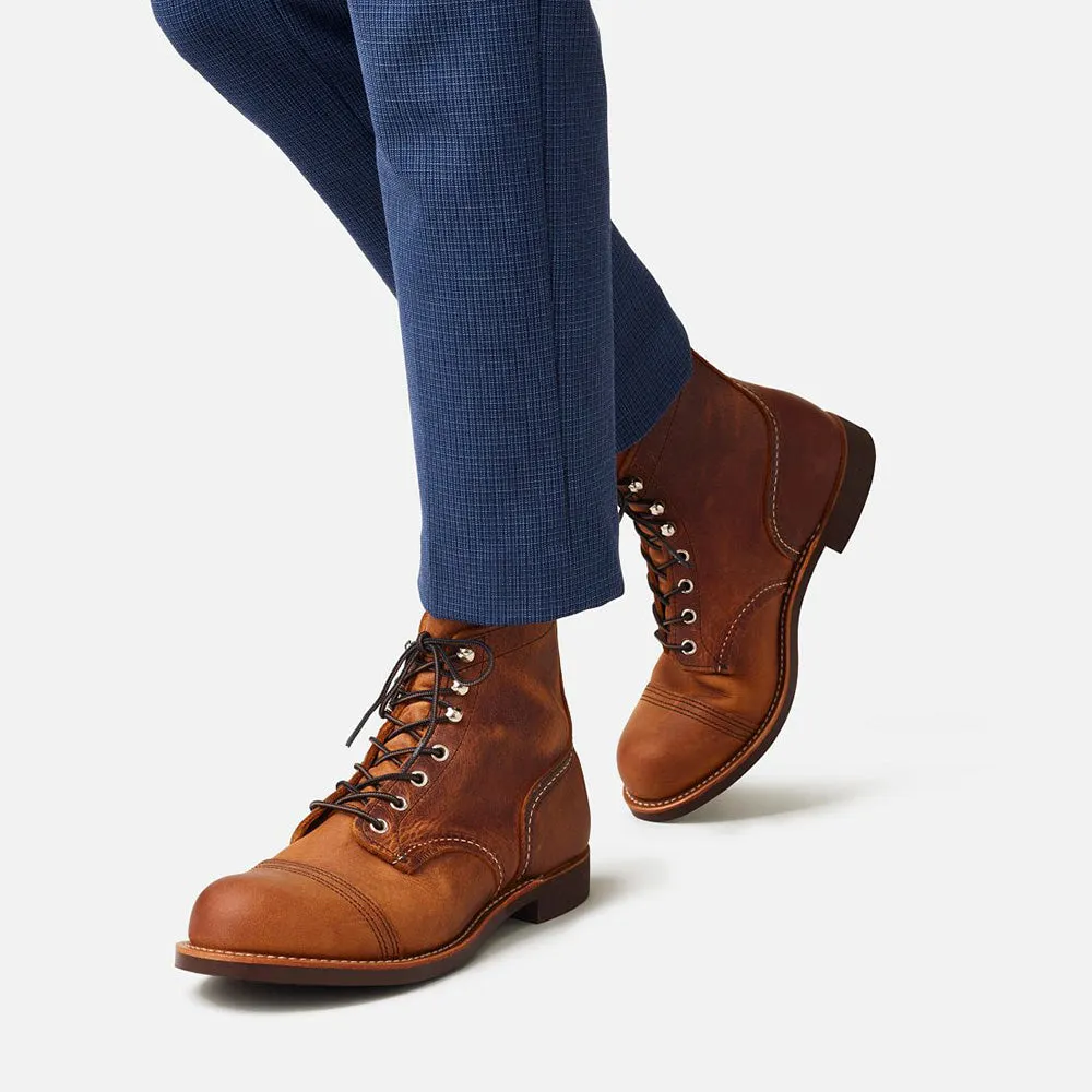Red Wing Men's Iron Ranger 8085 in Copper Outdoor Ready Secure fit Ultimate Wear