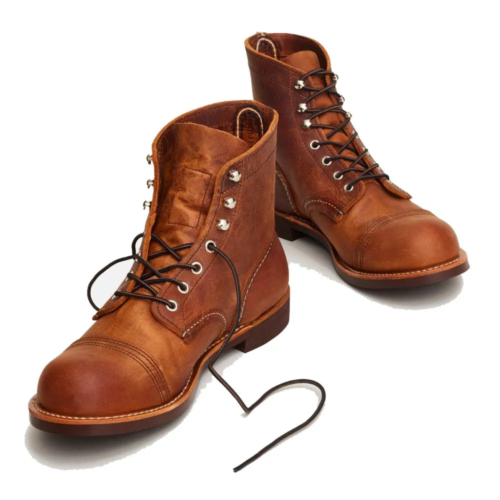 Hidden Zip Red Wing Men's Iron Ranger 8085 in Copper Transitional Look