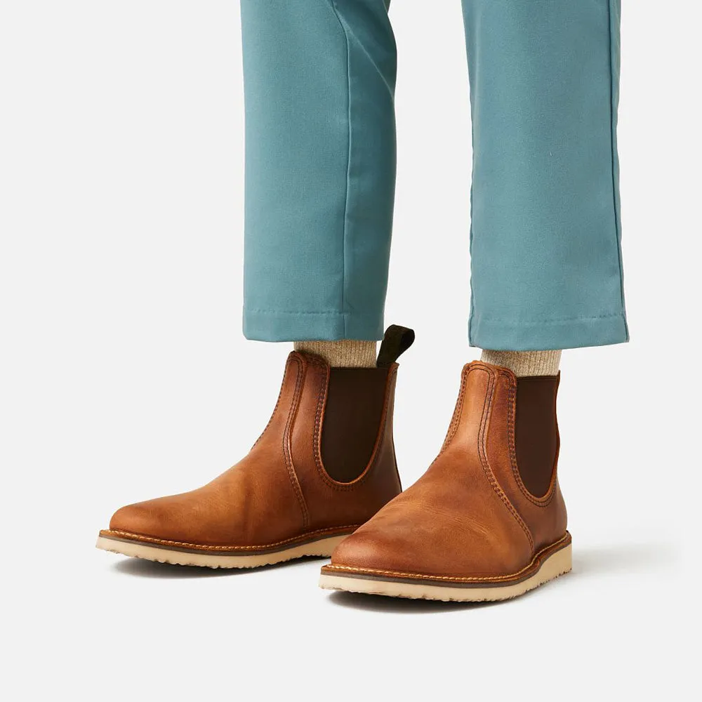 Waterproof Morning Walk Cushioned Step Urban Commute Red Wing Men's Weekender Chelsea 3311 in Copper (D Width) Leather Edge