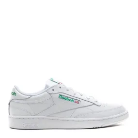 Green Core Reebok Men's Club C 85 in White/Green