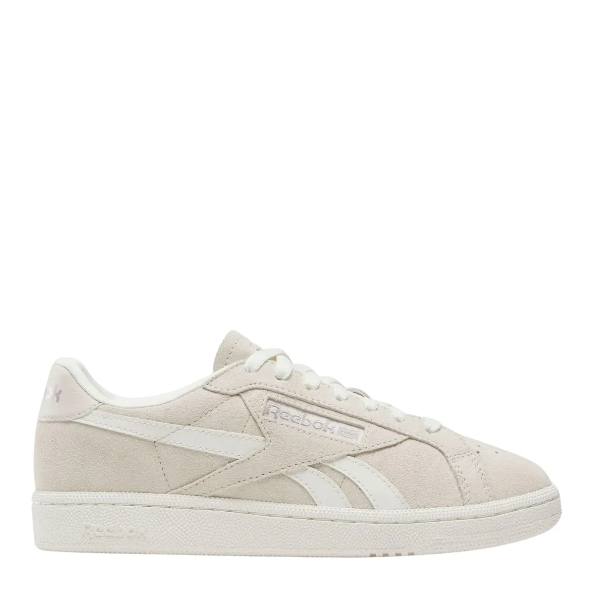 Reebok Women's Club C Grounds UK in Vintage Chalk/Chalk/Sand Rapid Motion Mountain Strong