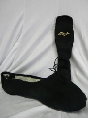 Romeo Canvas -- Split Sole Ballet Slipper -- Black Trail Strong