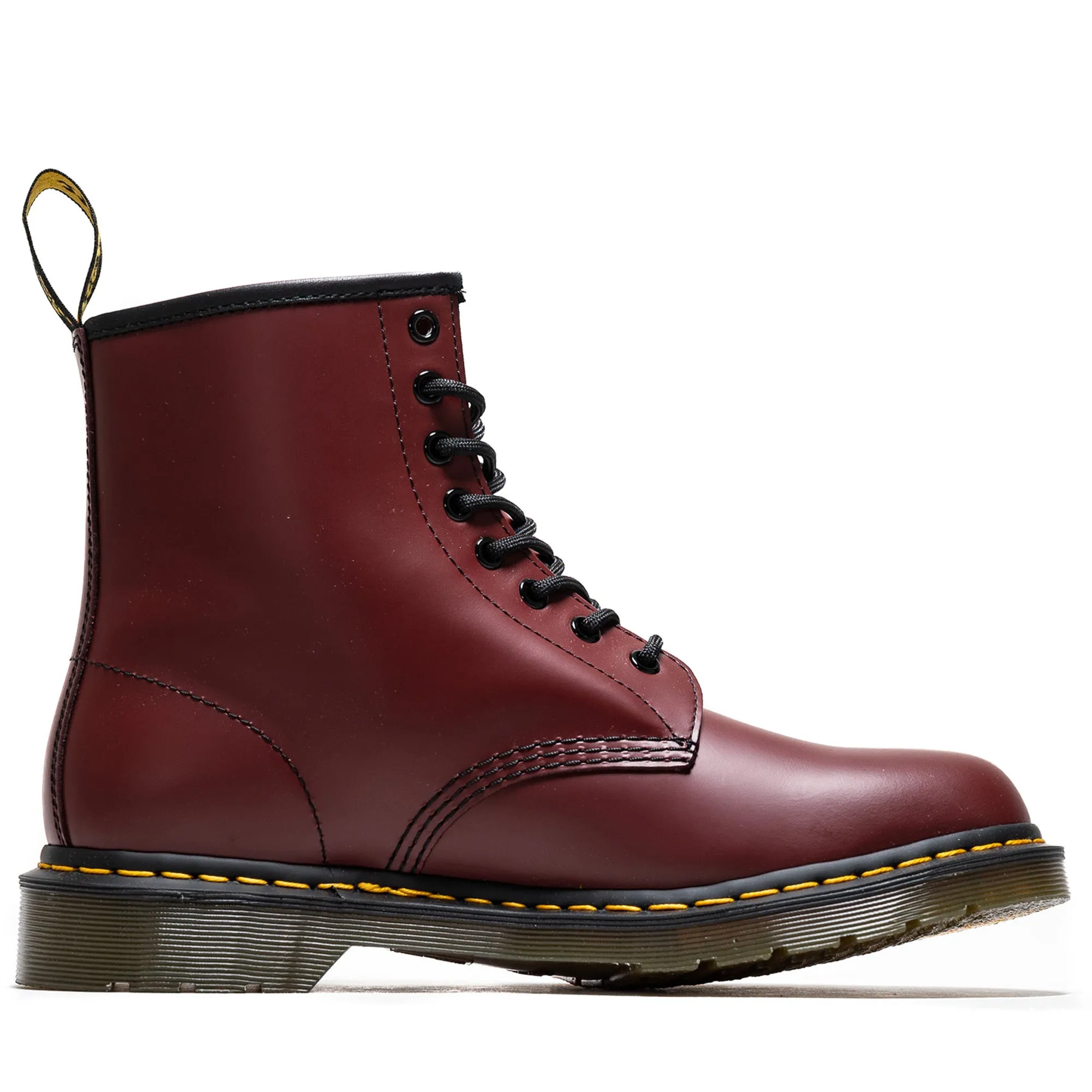 fashionable footwear Mud Resistant Night Travel Dr. Martens 1460 Smooth Leather Boot - Cherry Red