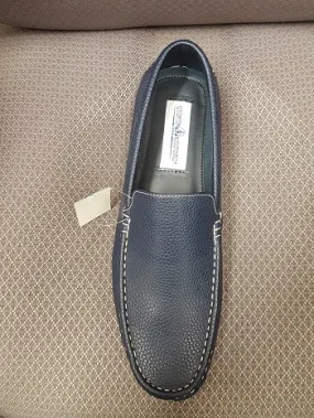 Breathable Cold Climate Industrial Site Ryan -- Men's Moccasin Casual Slip-on -- Navy