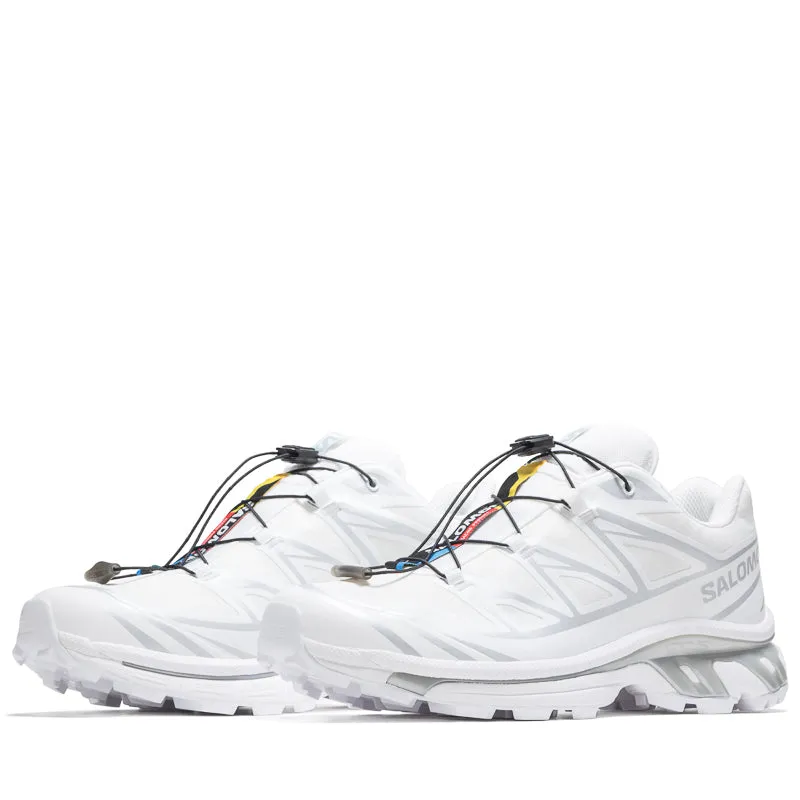 Salomon XT-6 Gore-Tex - White/White running in a tundra area shoes Racing