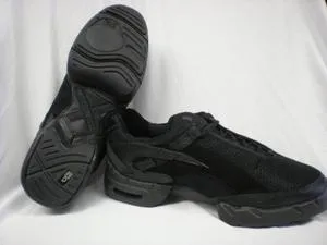 Salsation -- Split Sole Dancesneaker -- Black Ergonomic Travel Enthusiasts
