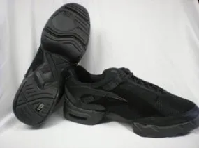 Salsation -- Split Sole Dancesneaker -- Black Ergonomic Travel Enthusiasts