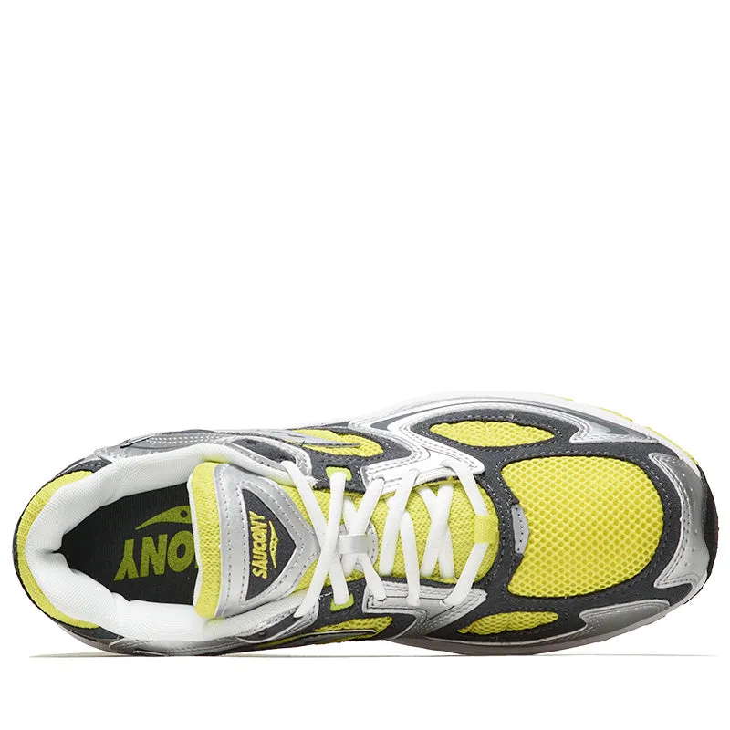 Saucony Grid Jazz 9 - Yellow/Silver advanced features running in a dune area shoes