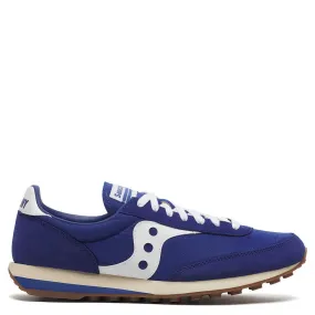 Saucony Trainer 80 in Royal/White Wide toe box Anti Bacterial
